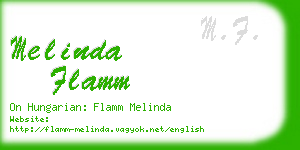 melinda flamm business card